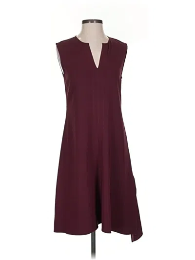 Pre-owned Theory Casual Dress In Burgundy