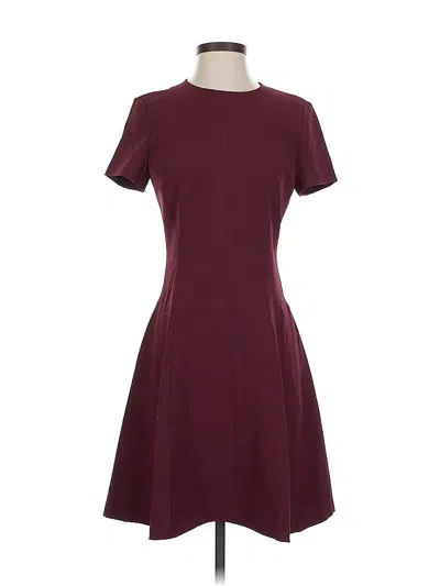 Pre-owned Theory Casual Dress In Burgundy