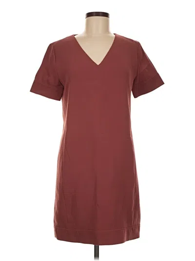 Pre-owned Theory Casual Dress In Burgundy