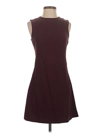 Pre-owned Theory Casual Dress In Burgundy