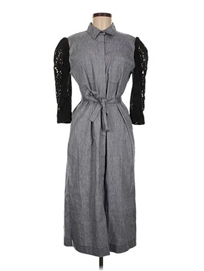 Pre-owned Theory Casual Dress In Gray
