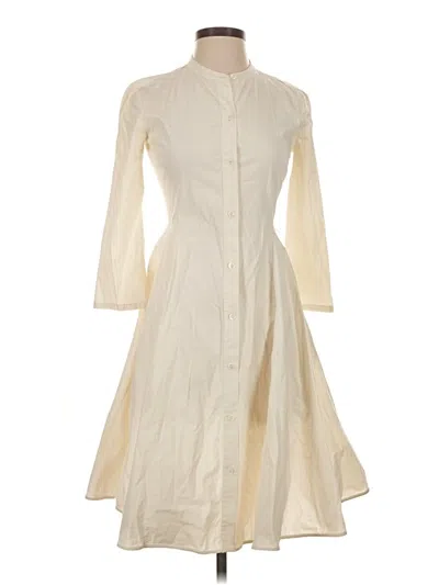 Pre-owned Theory Casual Dress In Ivory