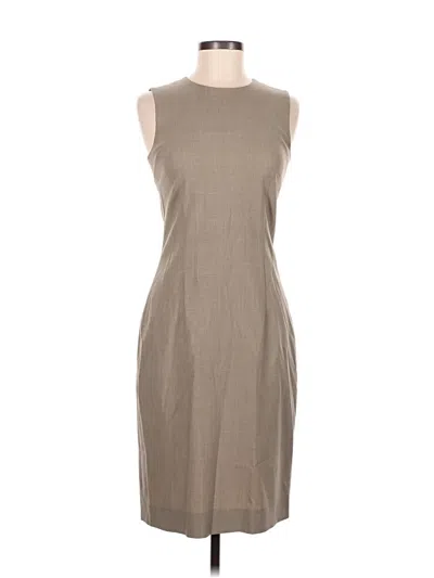 Pre-owned Theory Casual Dress In Tan