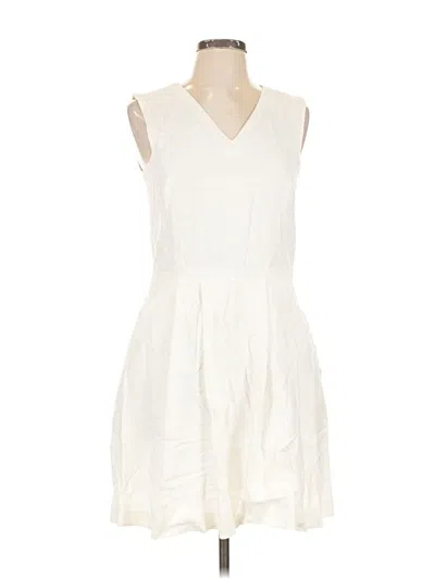 Pre-owned Theory Casual Dress In White