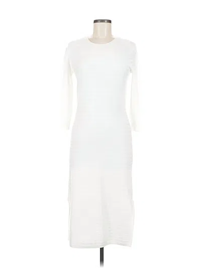 Pre-owned Theory Casual Dress In White