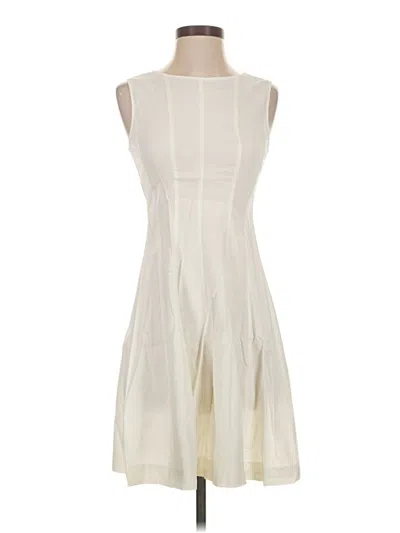 Pre-owned Theory Casual Dress In White