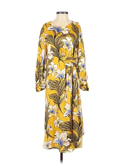 Pre-owned Theory Casual Dress In Yellow