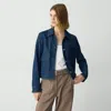 Theory Blue Denim Jacket