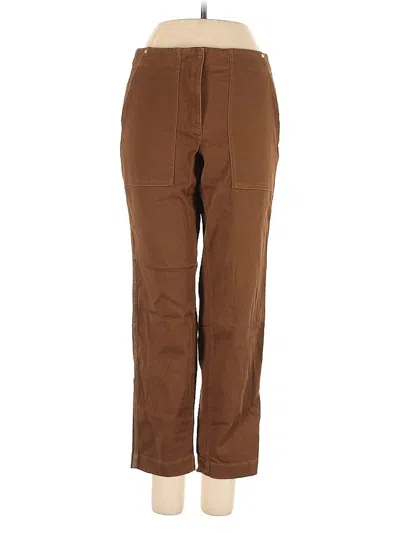 Pre-owned Theory Casual Pants In Brown