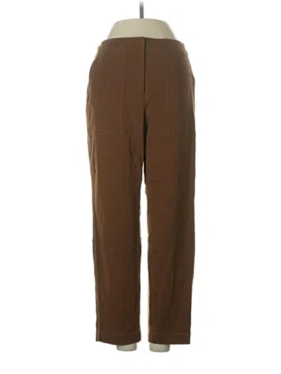 Pre-owned Theory Casual Pants In Brown