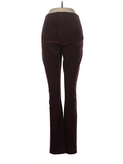 Pre-owned Theory Casual Pants In Burgundy
