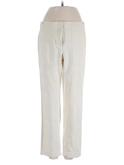 Pre-owned Theory Casual Pants In Ivory