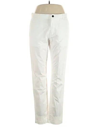 Pre-owned Theory Casual Pants In Ivory