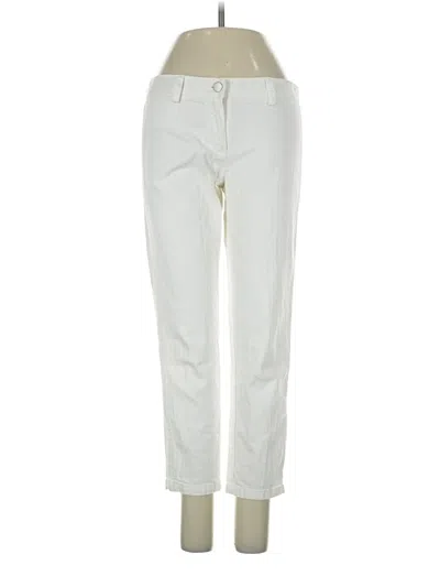 Pre-owned Theory Casual Pants In Ivory