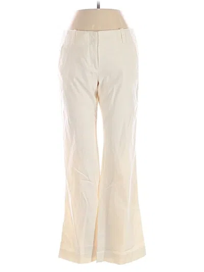 Pre-owned Theory Casual Pants In Ivory