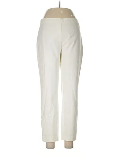 Pre-owned Theory Casual Pants In Ivory