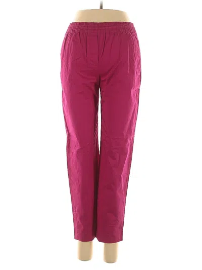 Pre-owned Theory Casual Pants In Pink