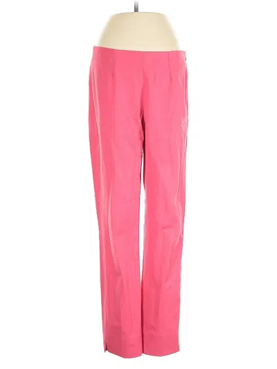Pre-owned Theory Casual Pants In Pink