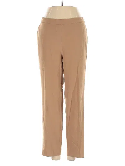 Pre-owned Theory Casual Pants In Tan