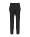 Theory Casual Pants With Waist And Loop Straps In Black