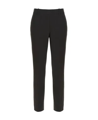 Theory Casual Pants With Waist And Loop Straps In Black