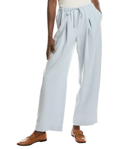Theory Casual Relaxed Pleat Pant In Blue