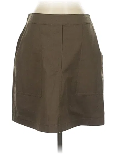 Pre-owned Theory Casual Skirt In Brown
