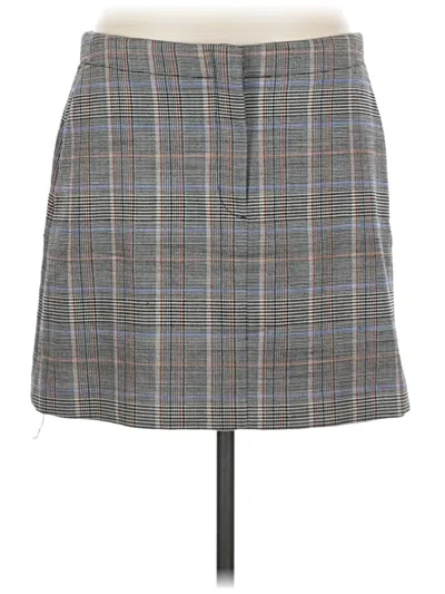Pre-owned Theory Casual Skirt In Gray