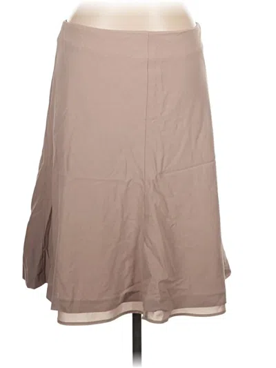 Pre-owned Theory Casual Skirt In Tan