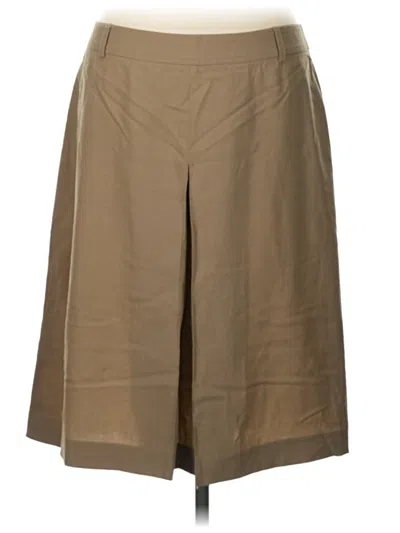 Pre-owned Theory Casual Skirt In Tan