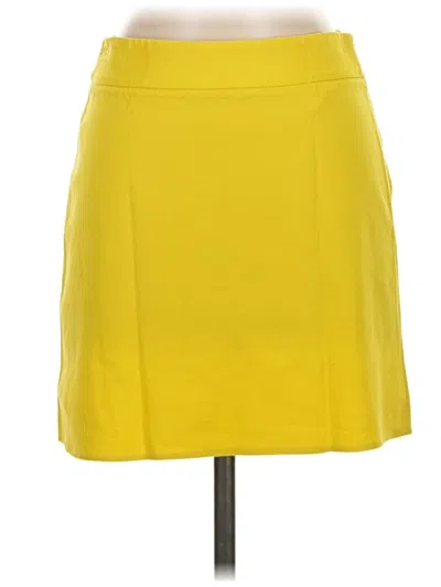 Pre-owned Theory Casual Skirt In Yellow