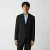 Theory Chambers Blazer In Stretch Wool In Deep Black