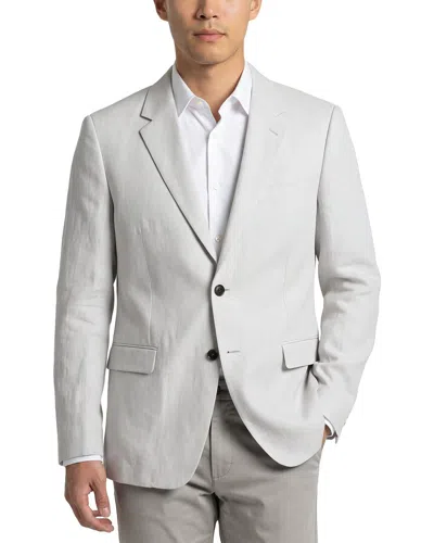 Theory Chambers Linen Blazer In Gray