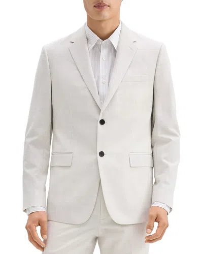 Theory Chambers Melange Solid Slim Fit Suit Jacket In Fog