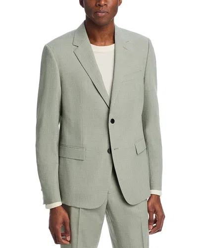 Theory Chambers Melange Solid Slim Fit Suit Jacket In Greenstone