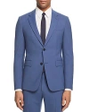 Theory Chambers New Tailor Wool-blend Jacket In Blue Iris
