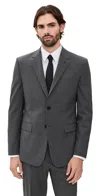 Theory Chambers Stretch Wool Blazer Medium Charcoal In Gray