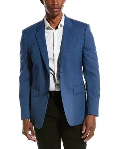 Pre-owned Theory Chambers Tailor Wool-blend Jacket Men's In Blue