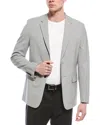Theory Chambers Wool-blend Blazer In Grey