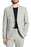 Theory Chambers Melange Solid Slim Fit Suit Jacket In Gray