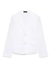 Theory Single-breasted Blazer In White