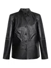 Theory Leather Jacket In Black