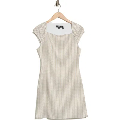 Theory Check Print Dress In Gray