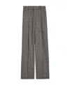 Theory Checked Tailored Trousers In Gray