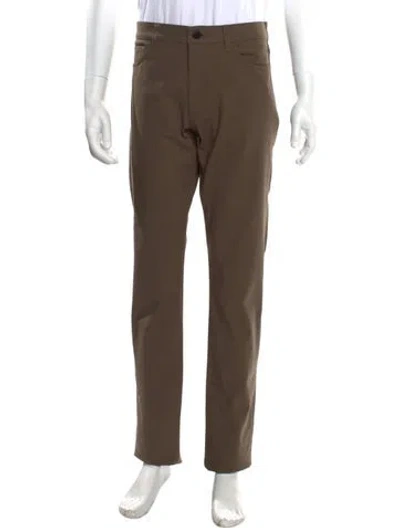 Pre-owned Theory Chinos In Green