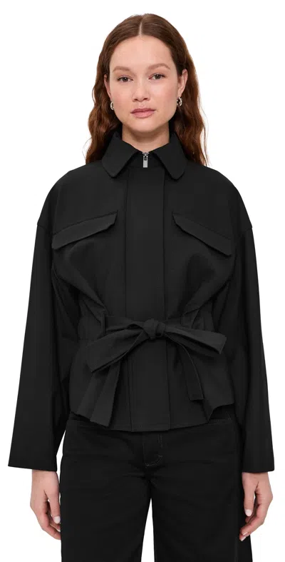 Theory Cinch Flight Jacket Black