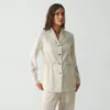 Theory Cinch Waist Jacket In Wool-poly