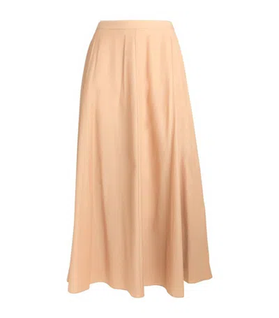 Theory Circle Midi Skirt In Gold