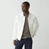 Theory City Trucker Jacket In Stretch Denim In White