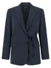 Theory Blazer City Twill In Blue